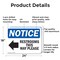 Signmission Restrooms This Way Please (Left Arrow), 24 in W x Rectangle, Aluminum OS-2PACK-NS-A-1824-L-18098 - alternate 5